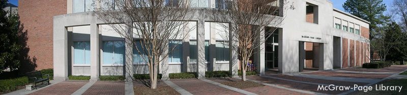 Outdoor picture of McGraw-Page library