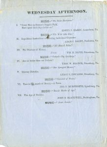 1859 graduation program page 1