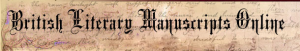 British Literary Manuscripts Online logo