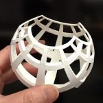 3D print for stereographic projection